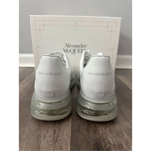 Alexander McQueen Men's Oversized Gel Sole Leather Platform Sneakers - Picture 11 of 14